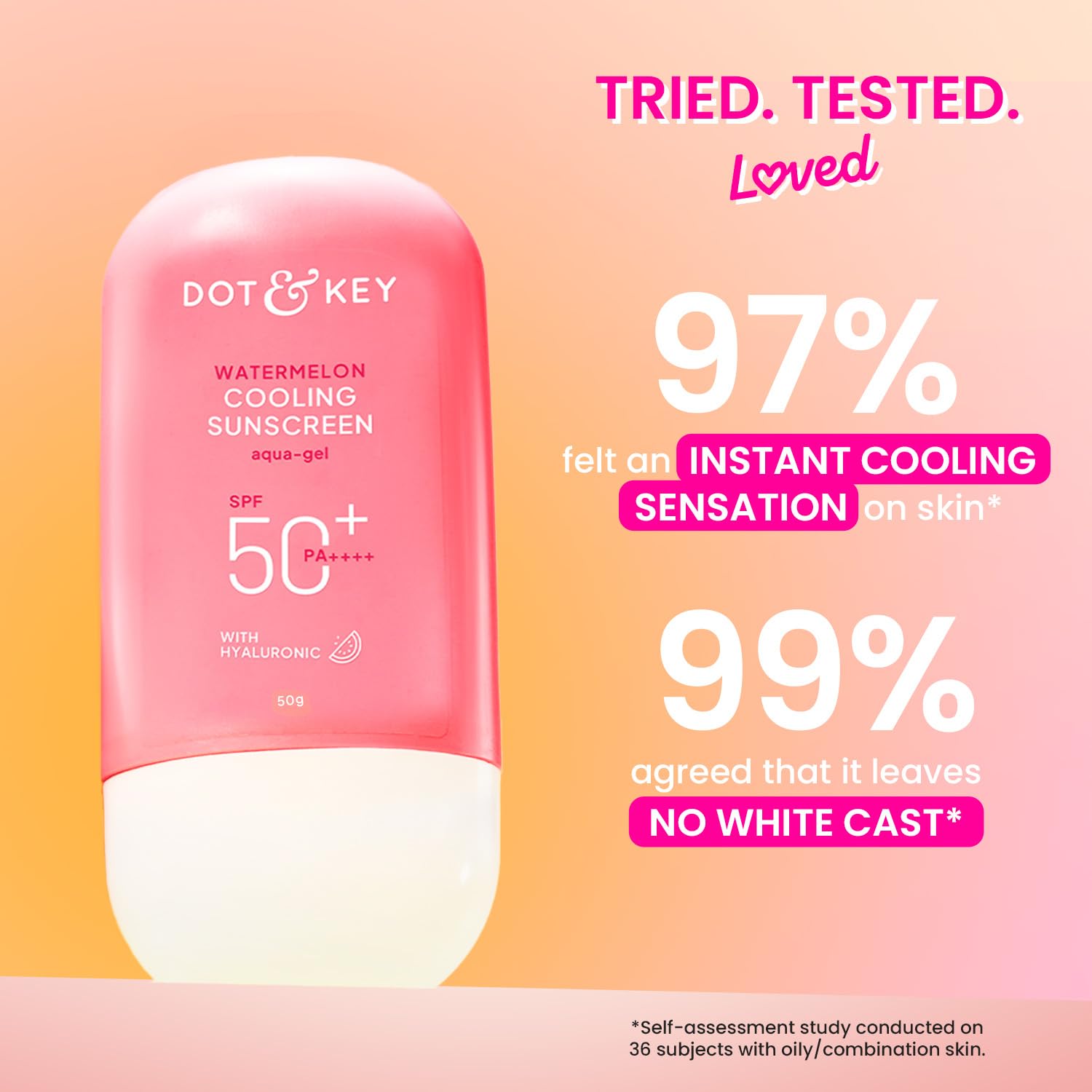 Dot & Key Watermelon Cooling Sunscreen SPF 50 Combo Pack of 2, 50 g Each – view 3
