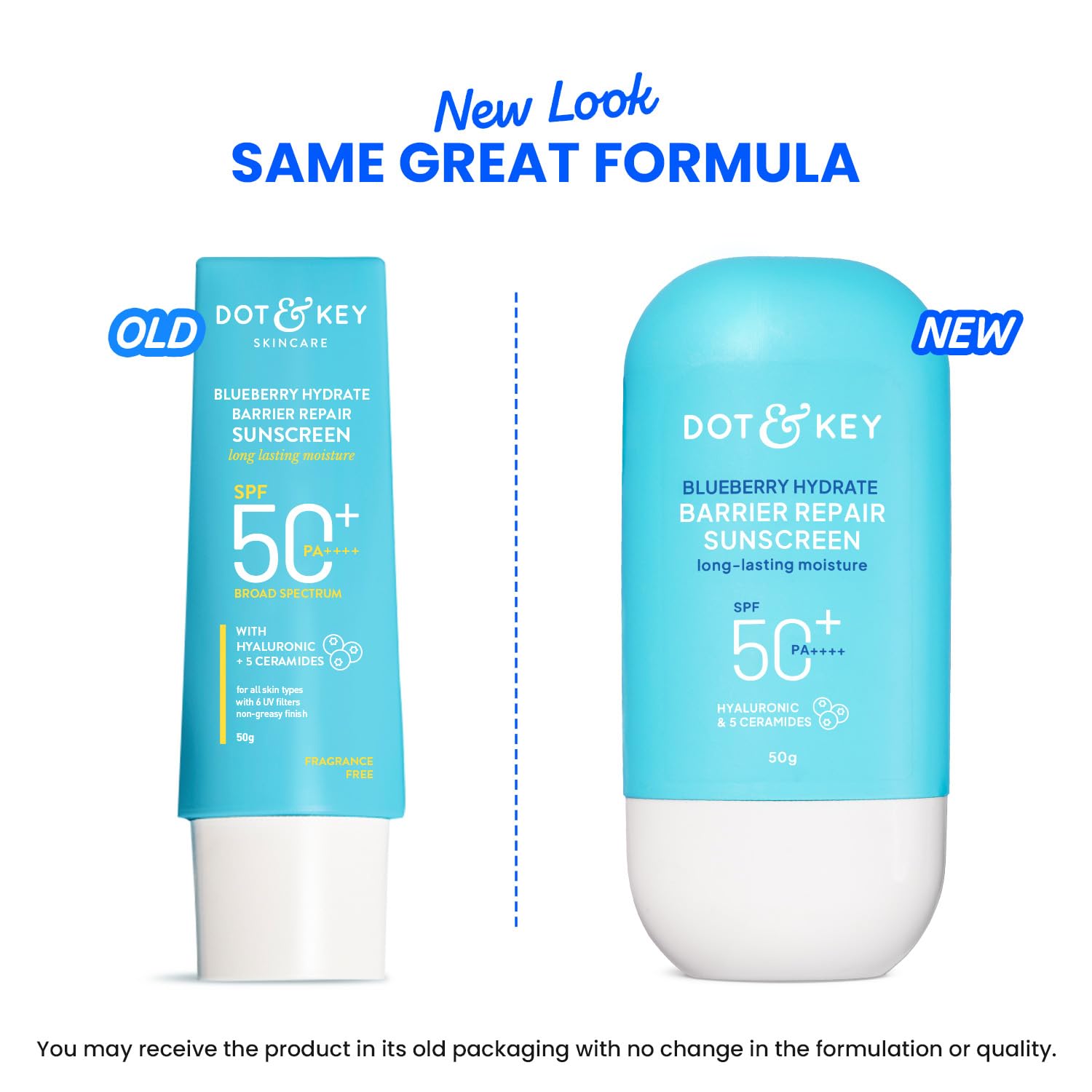 DOT & KEY Blueberry Hydrate Barrier Repair Sunscreen SPF 50+ PA++++, 50g – view 8