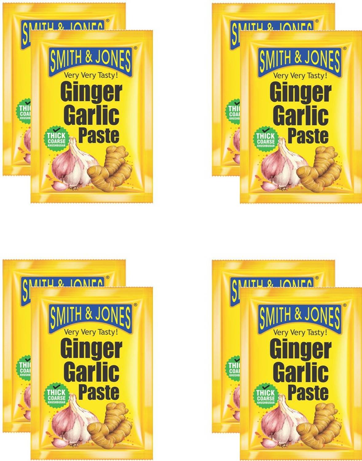 smith and jones GINGER GARLIC PASTE PACK OF 8 (25G X 8)