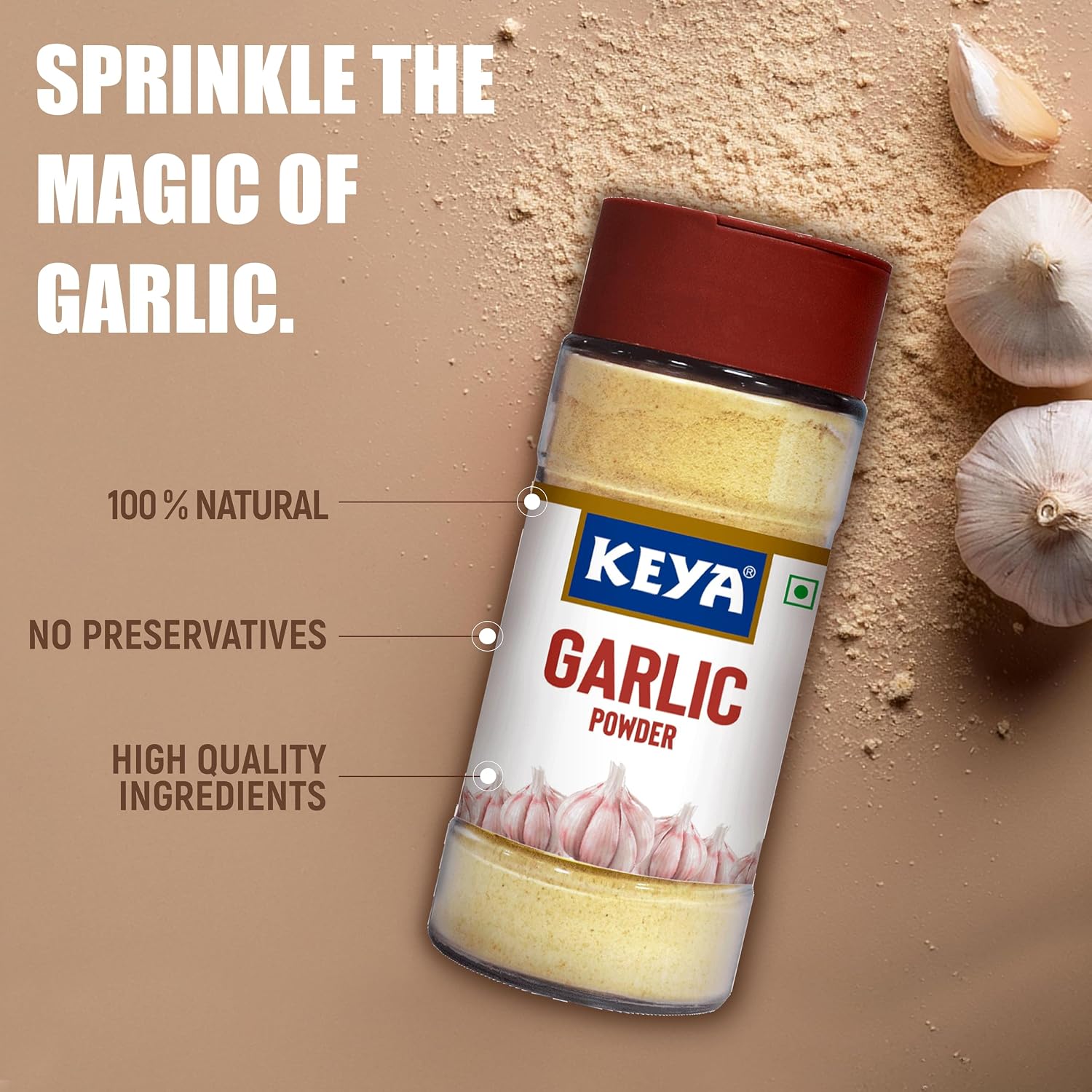 Keya Garlic Powder 55 g Pack of 2 – view 3