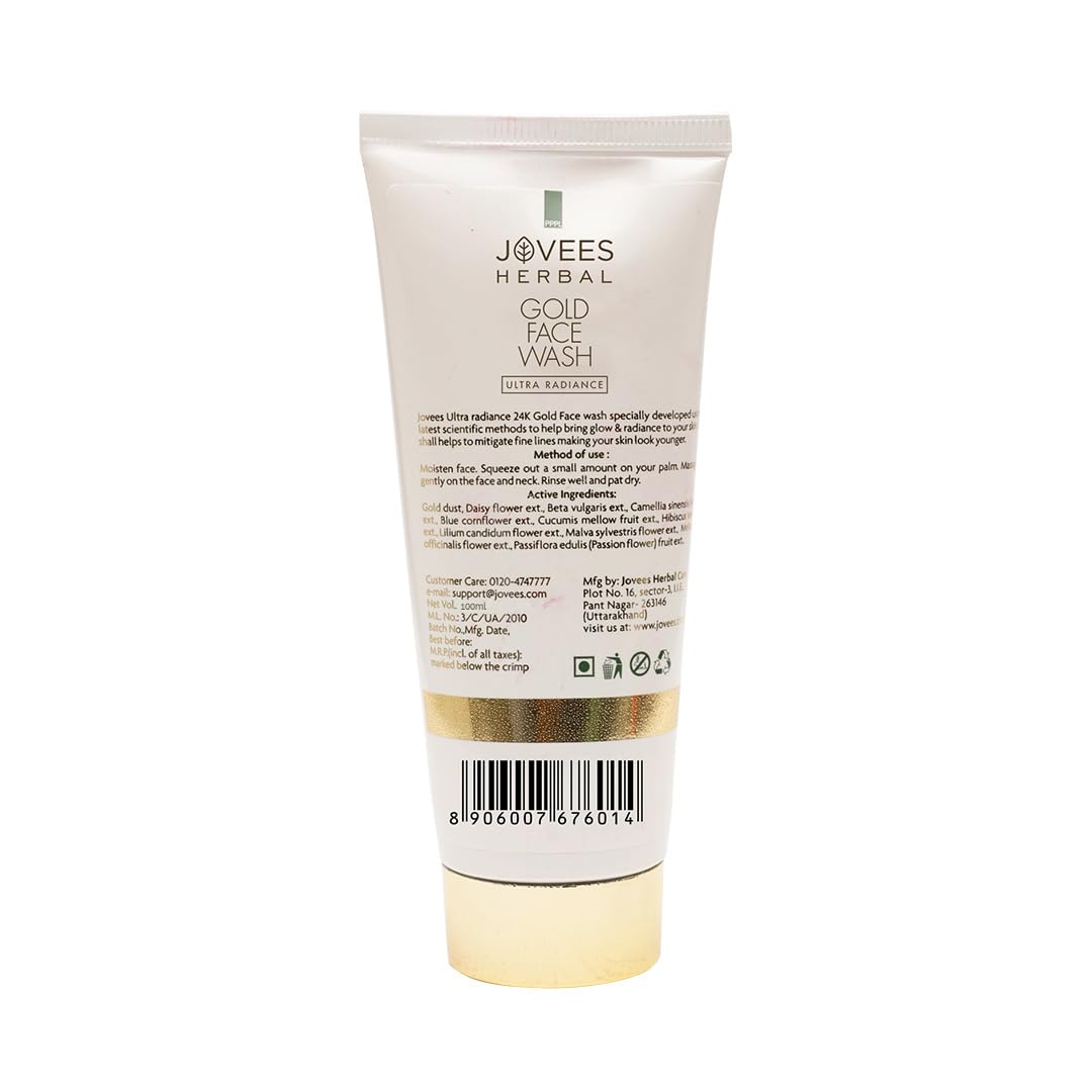 Jovees Herbal Ultra Radiance Gold Face Wash 100ml – view 2