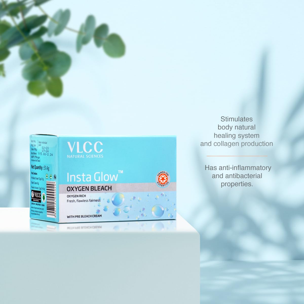 VLCC Insta Glow Oxygen Bleach 51g Pack of 4 – view 4