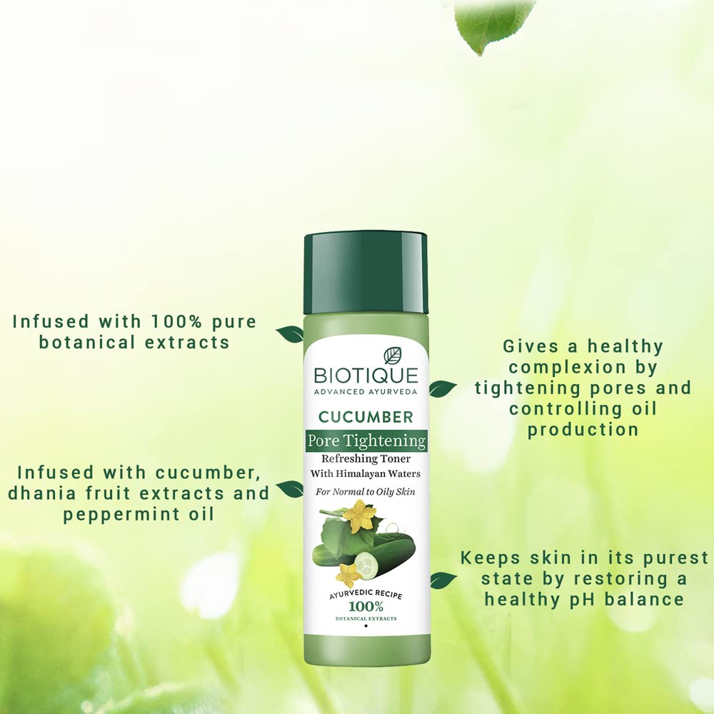 Biotique Cucumber Pore Tightening Toner 120 mL – view 3