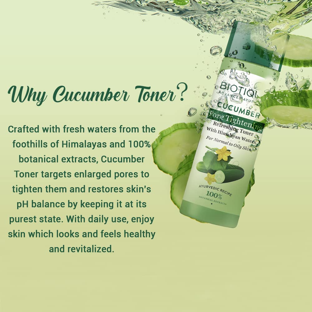 Biotique Cucumber Pore Tightening Toner 120 mL – view 5