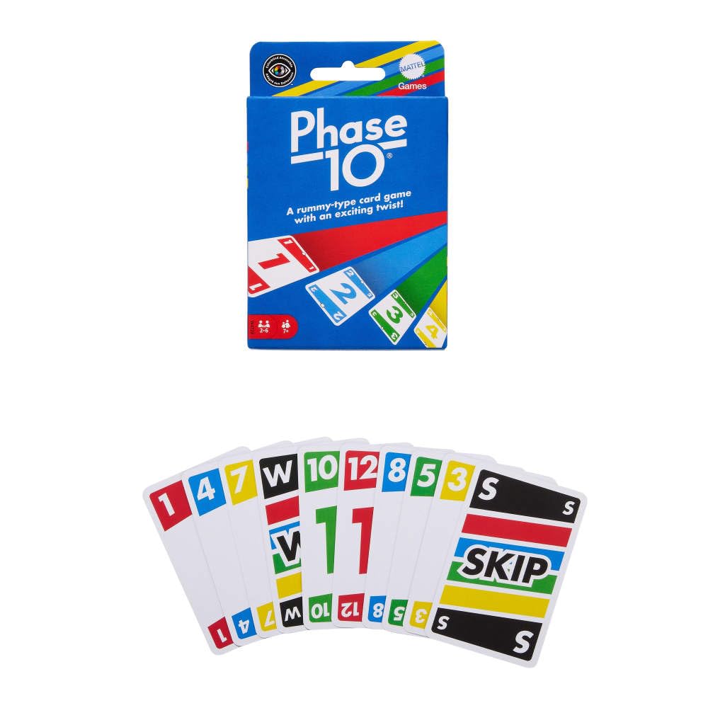 Mattel Games Phase 10 Card Game (Multicolor) – view 4