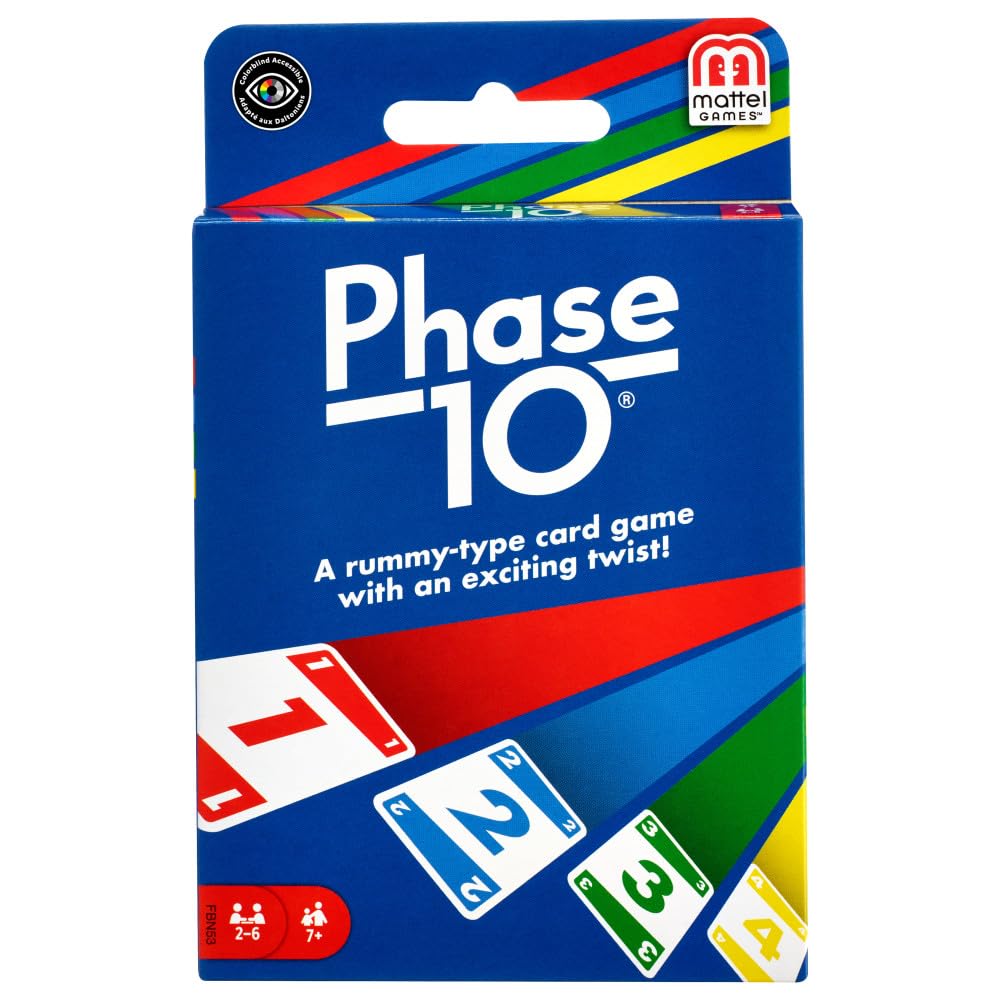 Mattel Phase 10 Card Game for Kid (Multicolour)