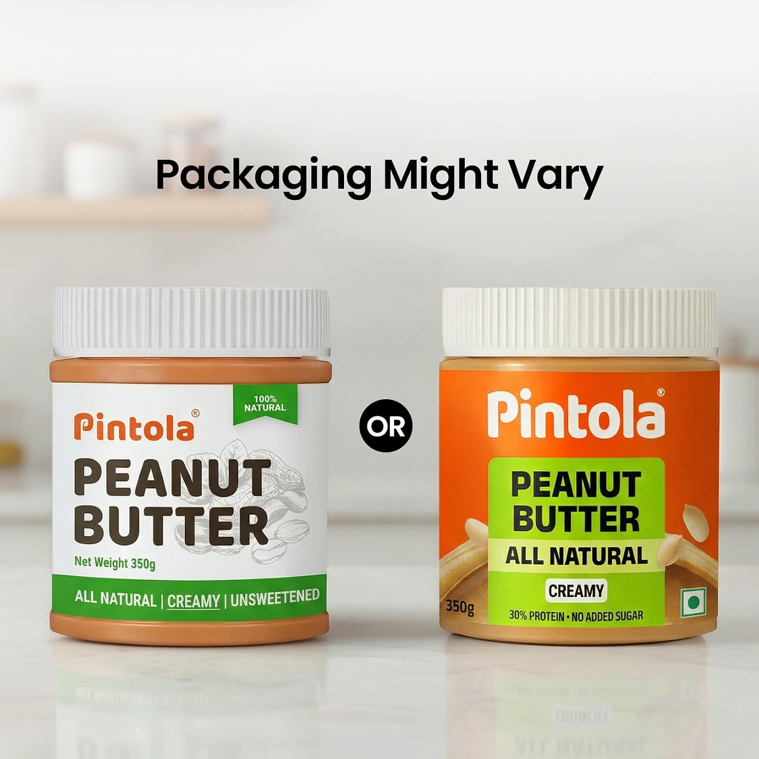 Pintola All Natural Creamy Peanut Butter 350g, Unsweetened – view 4