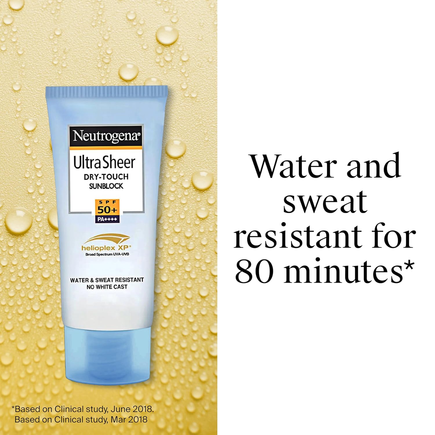 Neutrogena Ultra Sheer Sunscreen SPF 50+ PA++++, Blue Light Protect, Water Resistant, Ultra Light & Non-Sticky – view 7