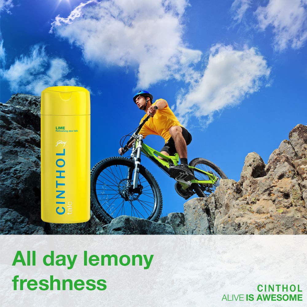 Cinthol Lime Talcum Powder with Citrus Fragrance, 300 g – view 5
