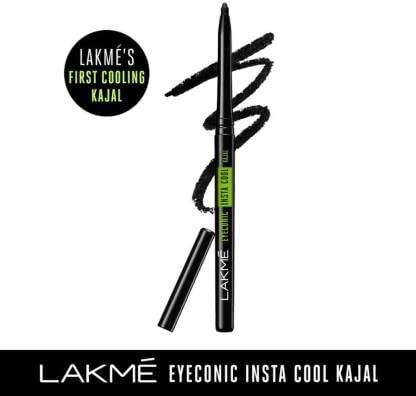 Lakme Eyeconic Insta Cool Kajal Matte Finish Pencil, Black, Pack of 2 – view 3
