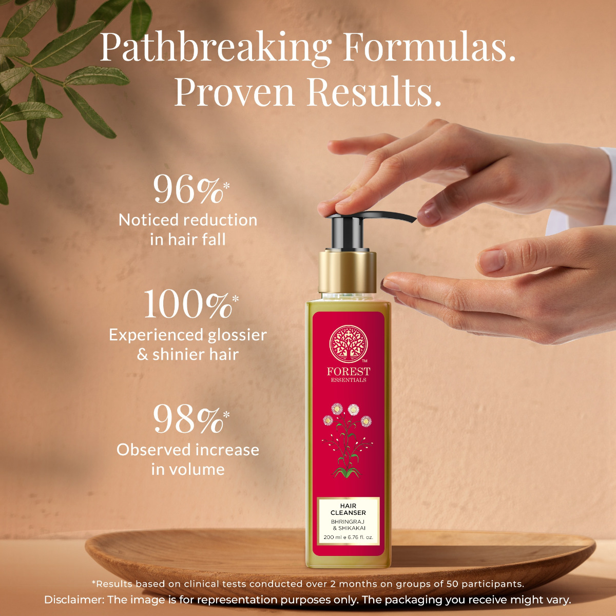 Forest Essentials Ayurvedic Shampoo Bhringraj & Shikakai, Sulphate Free – view 4