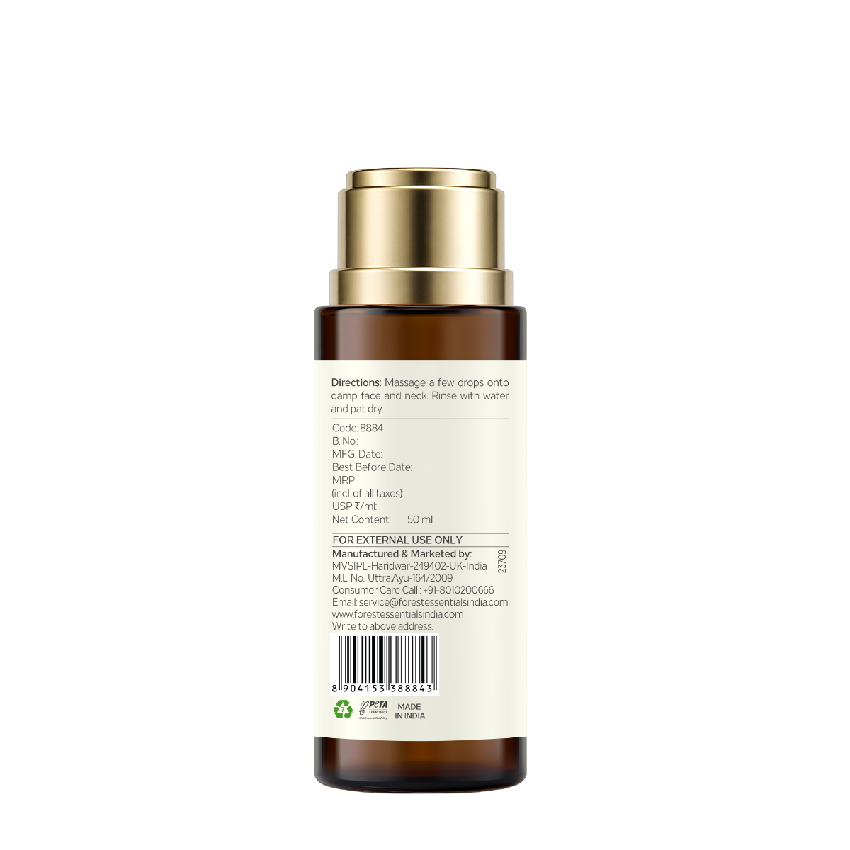 Forest Essentials Ayurvedic Purifying Face Wash Honey, Lemon & Rosewater for Normal to Dry Skin, Sulphate Free – view 4