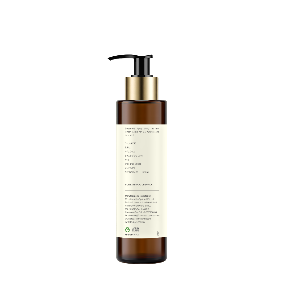 Forest Essentials Ayurvedic Hair Conditioner Bhringraj & Shikakai, Sulphate & Paraben Free – view 2