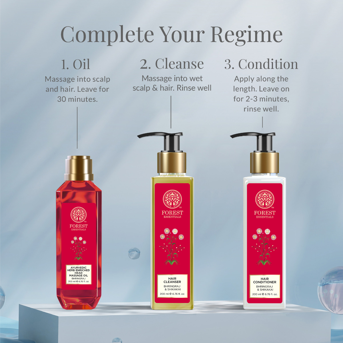 Forest Essentials Ayurvedic Hair Conditioner Bhringraj & Shikakai, Sulphate & Paraben Free – view 5