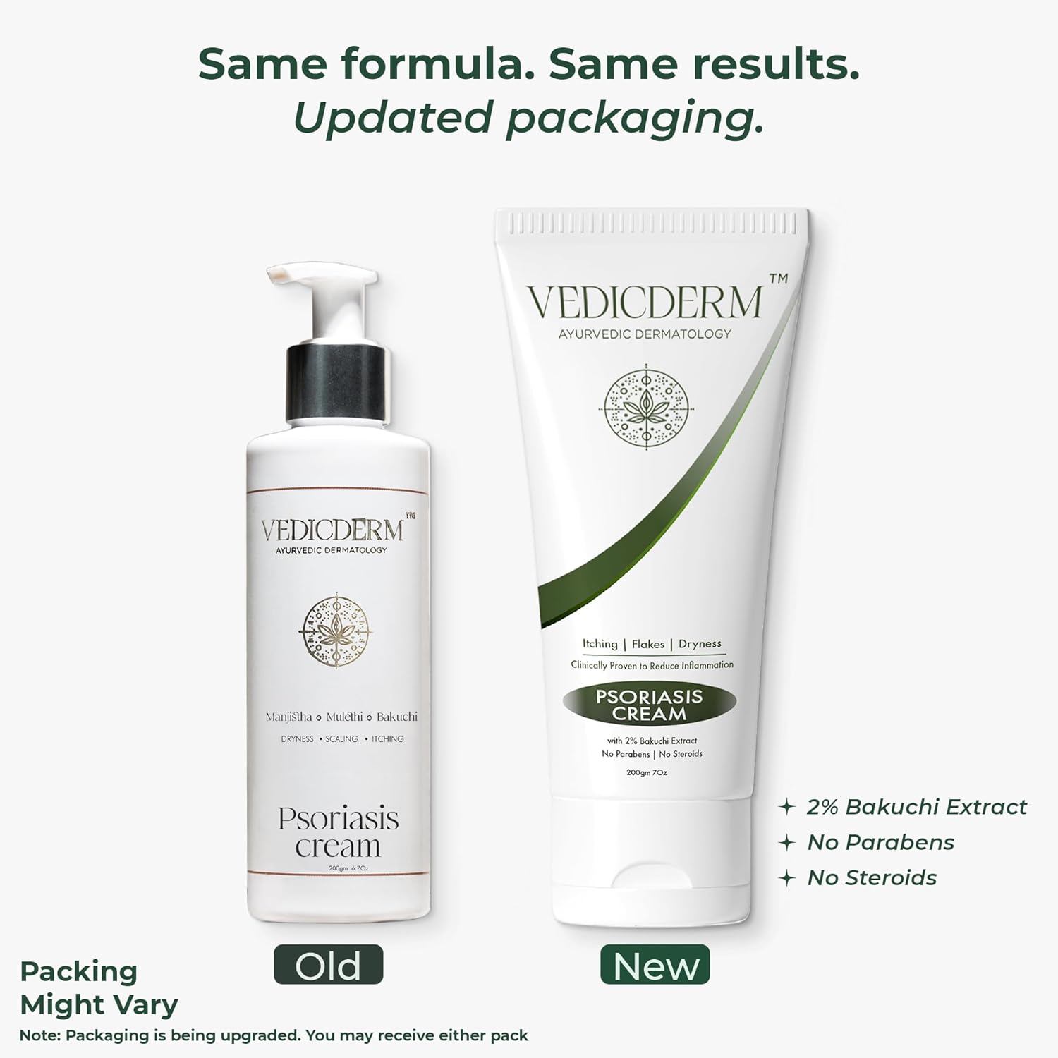 VEDICDERM Psoréa Cream with 2% Bakuchi Extract Skin Barrier Repair – view 2