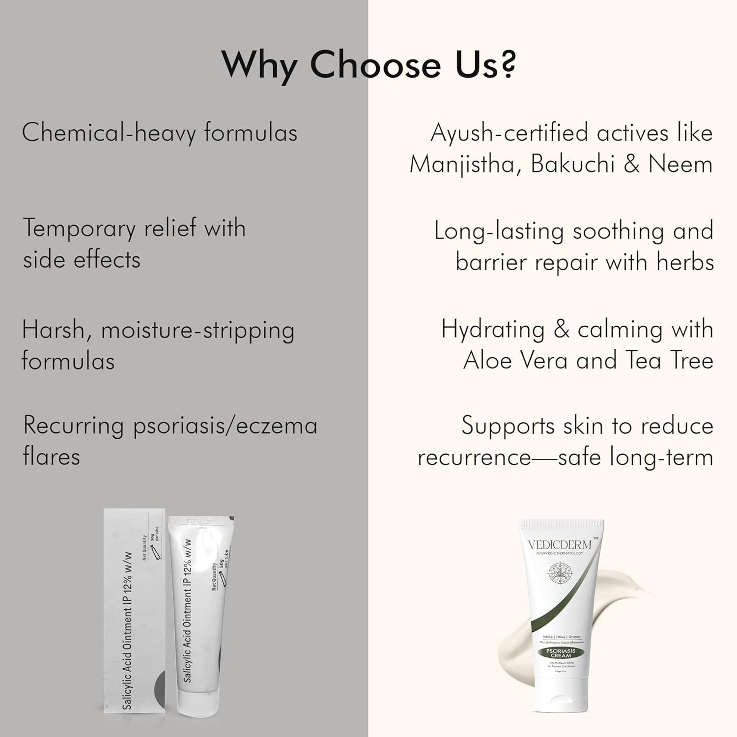 VEDICDERM Psoréa Cream with 2% Bakuchi Extract Skin Barrier Repair – view 6