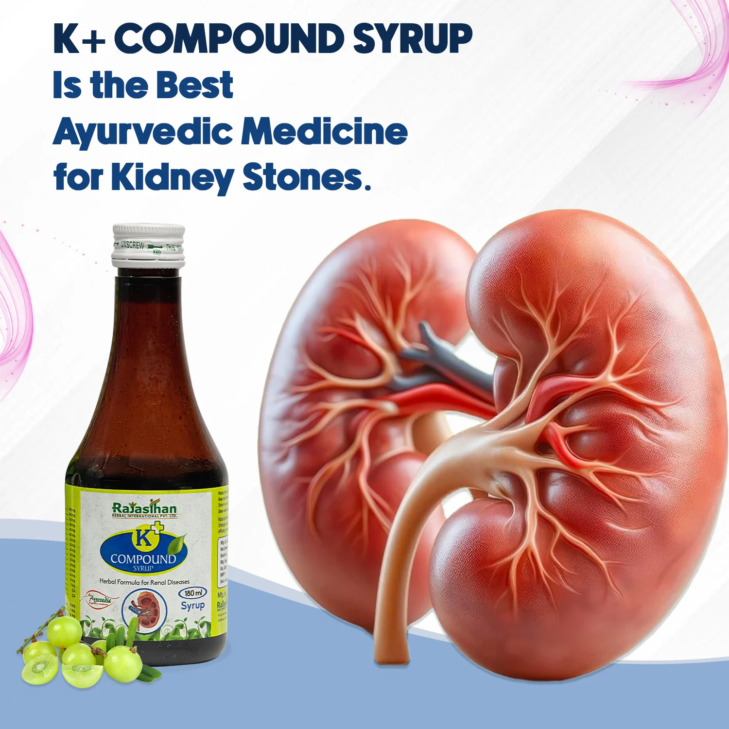 Rajasthan Aushdhalaya K+ Compound Syrup 180 ml – view 2