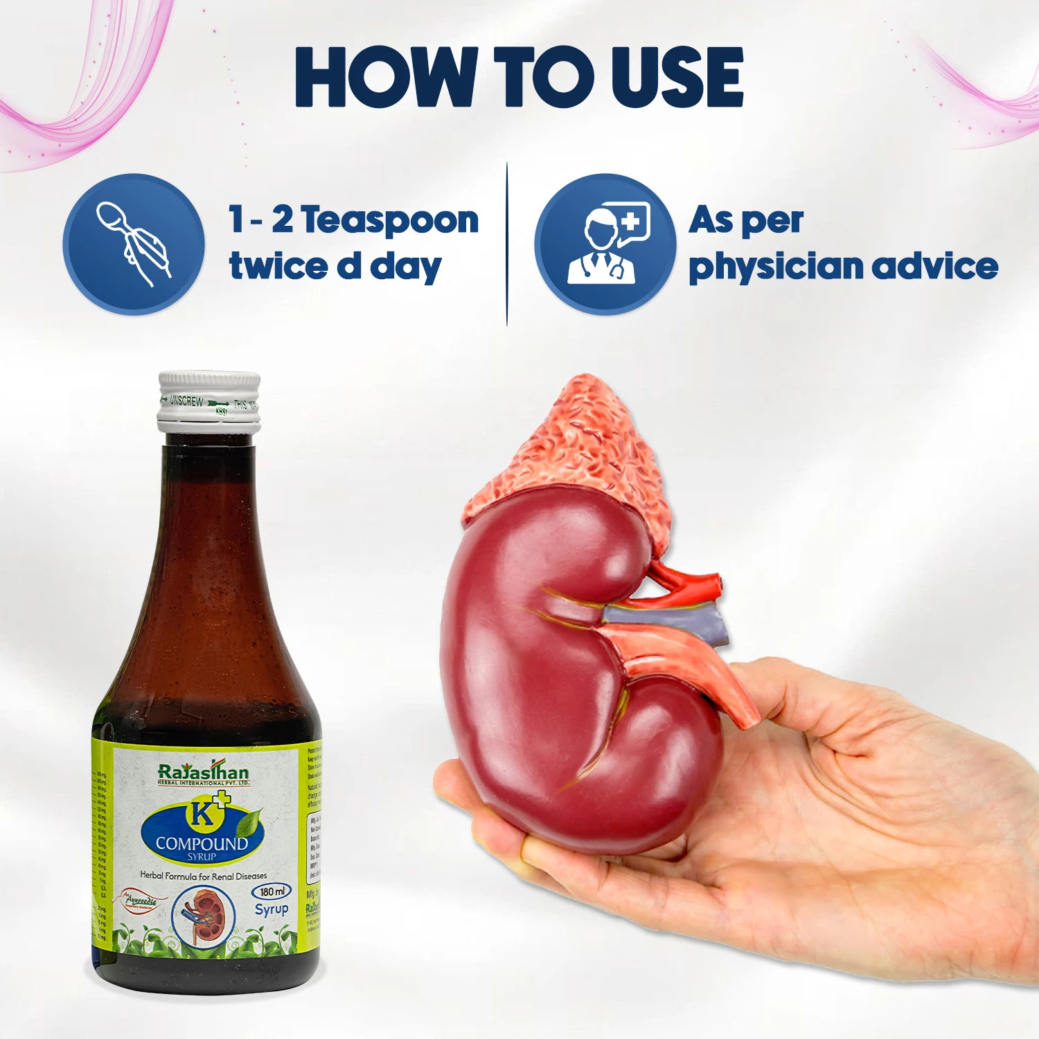 Rajasthan Aushdhalaya K+ Compound Syrup 180 ml – view 7