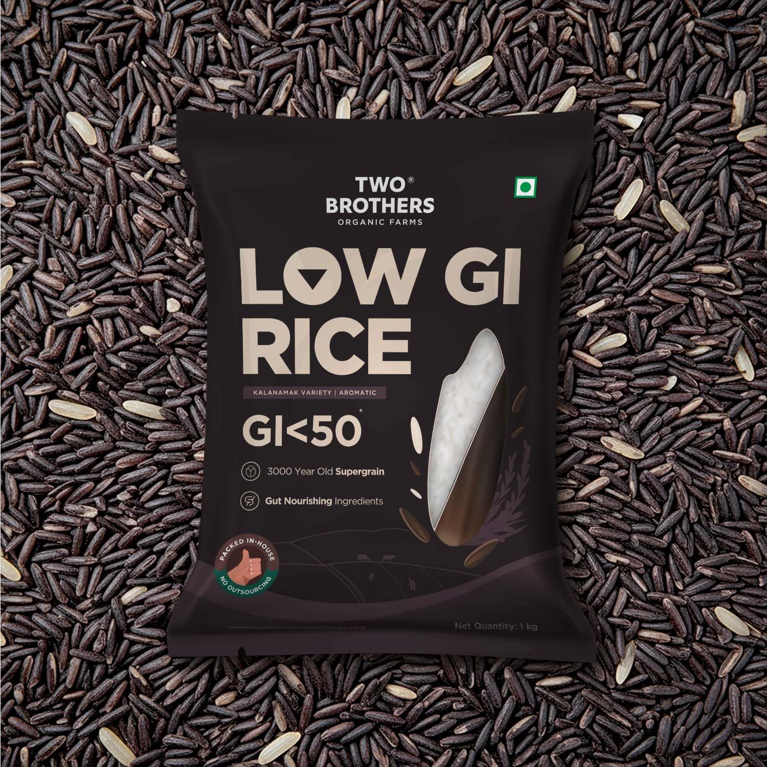 Two Brothers Organic Farms Kalanamak Rice 1KG – view 6