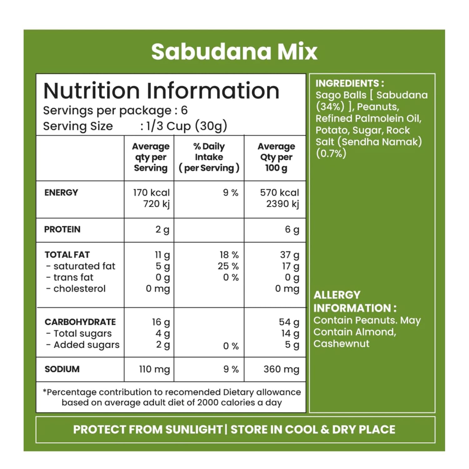 Jabsons Sabudana Mix 180g – view 3