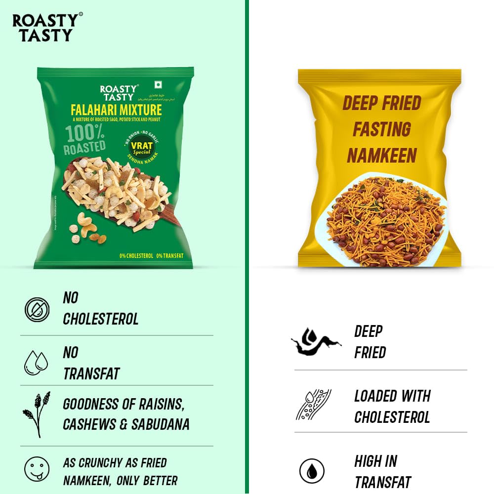 Roasty Tasty Falahari Mix Roasted Namkeen Snack 200G – view 4