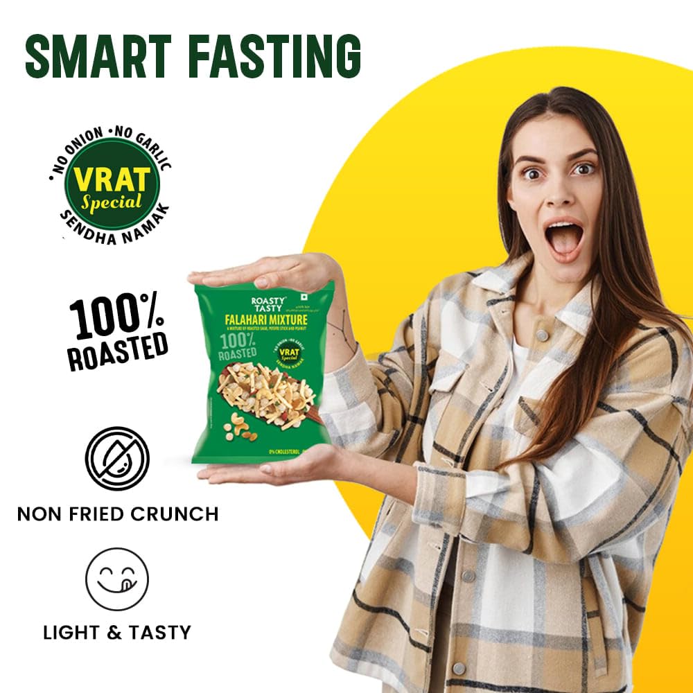 Roasty Tasty Falahari Mix Roasted Namkeen Snack 200G – view 3