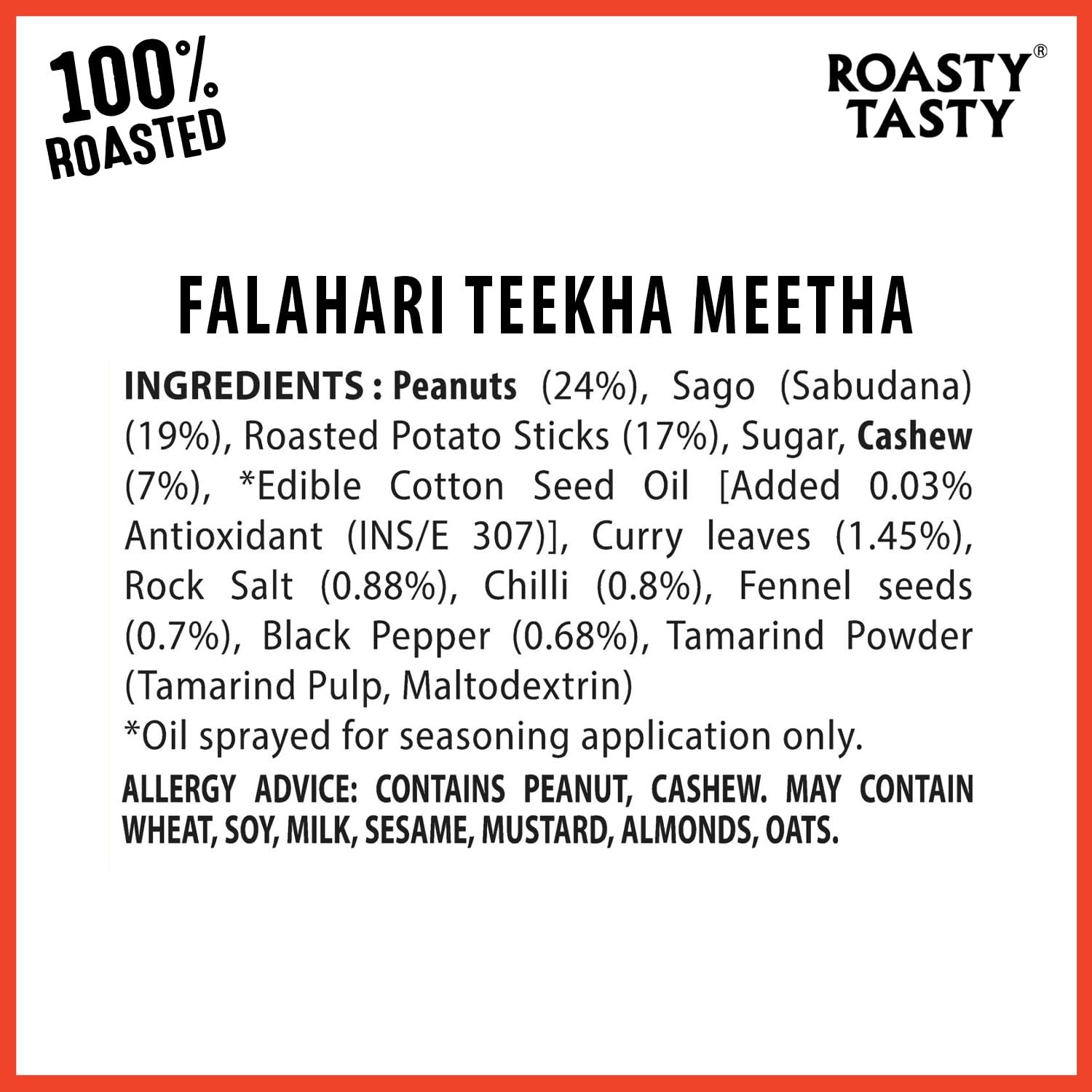 Roasty Tasty Falahari Theekha Meetha Mix Roasted Namkeen Snack 200g – view 7