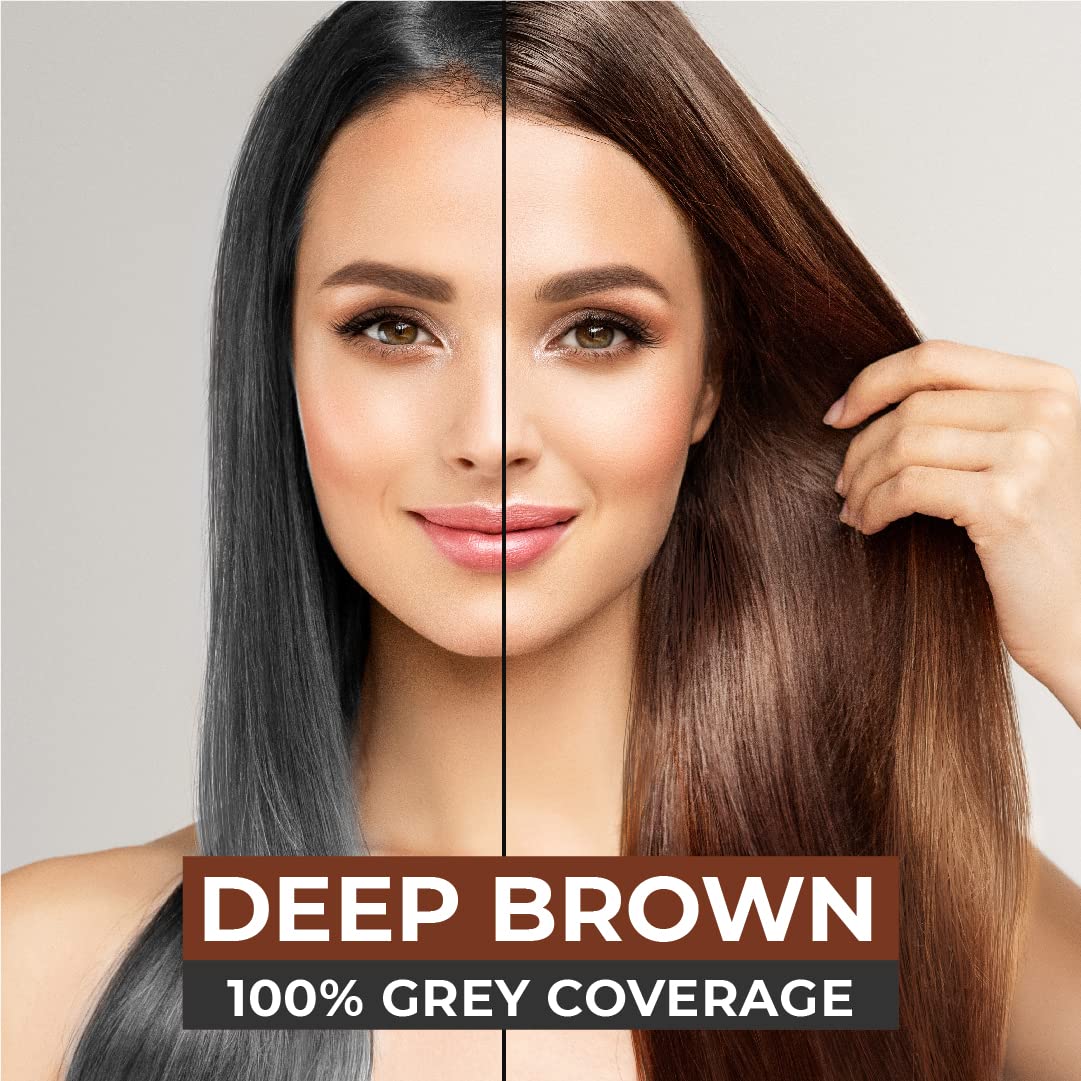 VCare Shampoo Hair Colour Shampoo, Deep Brown 180ml for Women and Men – view 7