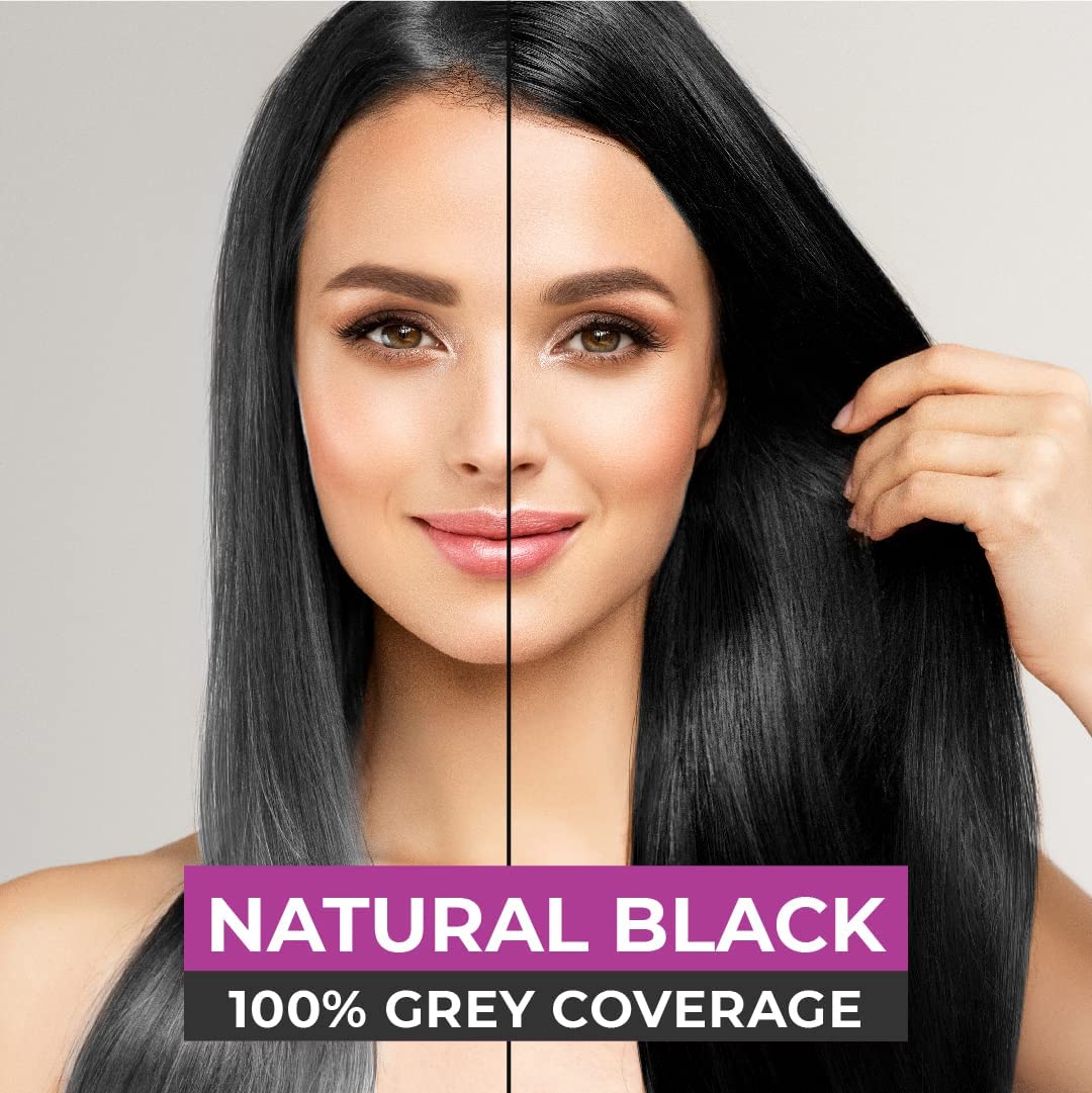 VCare Shampoo Hair Colour Shampoo-Black 180ml for Women and Men – view 7