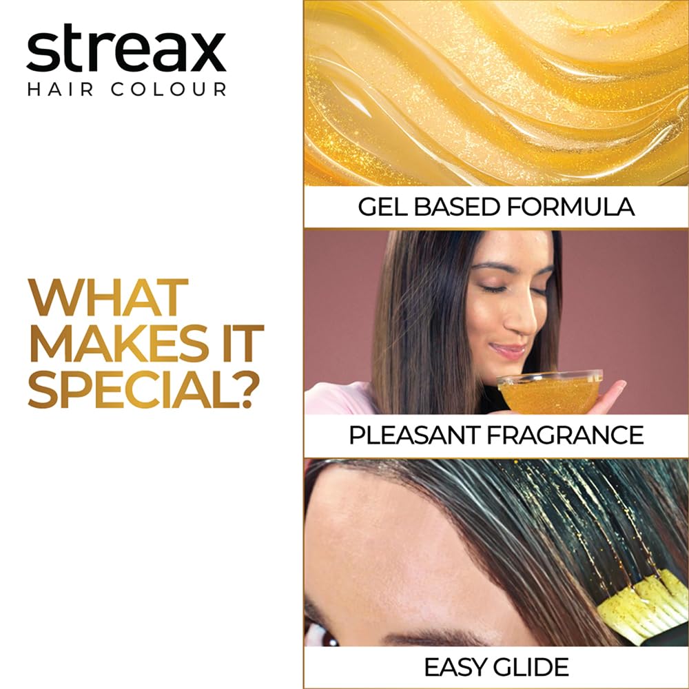 Streax Gel Hair Colour for Women & Men, Natural Brown 4, 150ml – view 5