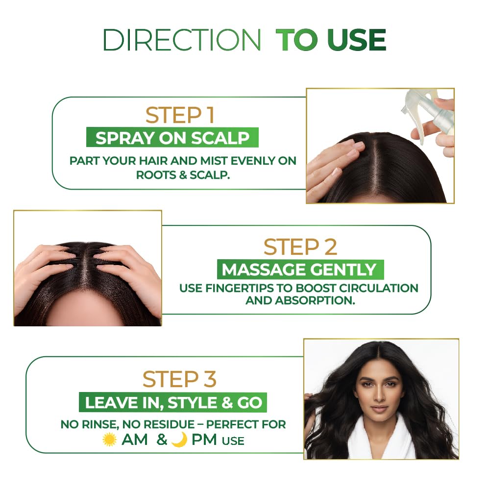 Streax Rosemary Hair Spray - 200ml , 100% Natural Extracts For Hair Growth , Stronger & Thicker Hair, Reduces Hair Fall , Nourishes Scalp & Stimulates Roots , Non-Sticky , Sulphate & Paraben-Free, Rosemary Water Spray for Hair Growth – view 5