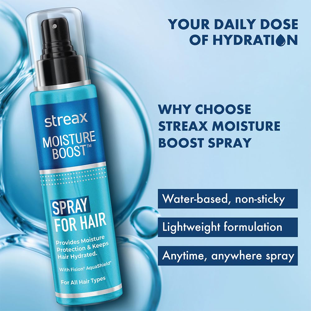 Streax Moisture Boost Spray Hair Serum for Dry Frizzy Hair - 50 ml – view 4