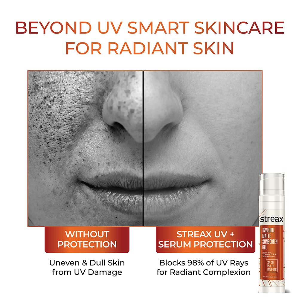 Streax Invisible Matte Gel Sunscreen SPF 50 PA+++, 50g – view 6