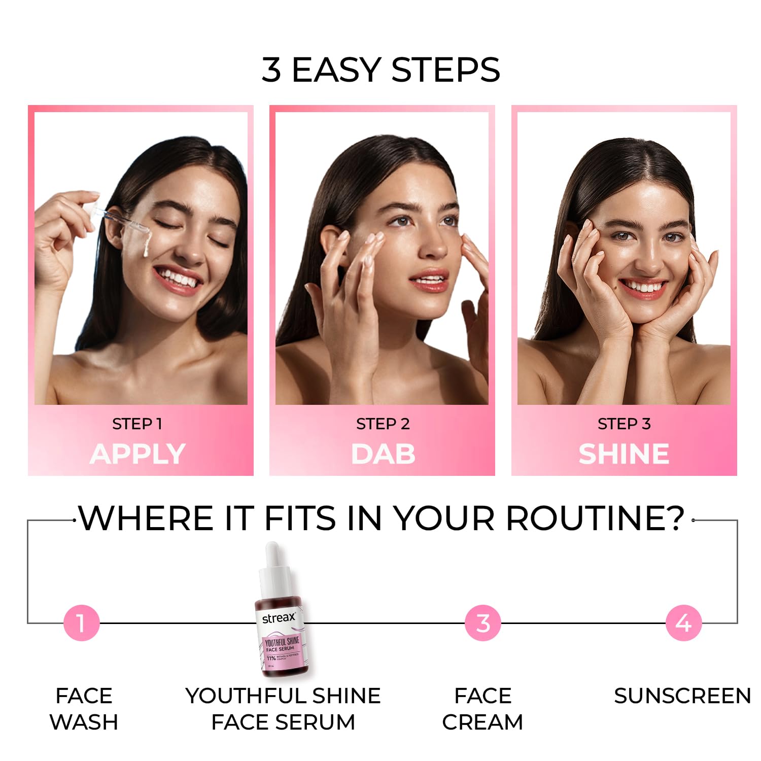 Streax Youthful Shine Face Serum, 30ml – view 7