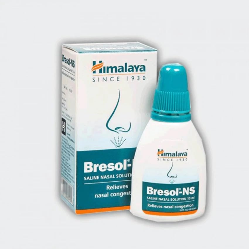 Himalaya Bresol NS Nasal Solution (10ml) - Natural Drops for Stuffy Nose & Allergy Relief