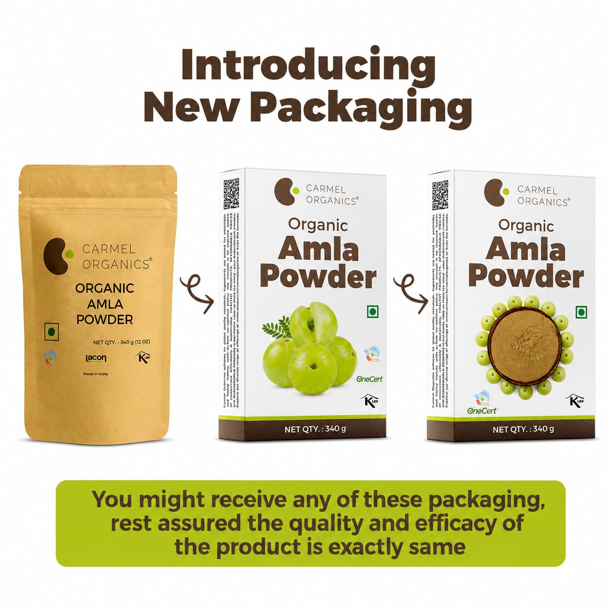CARMEL ORGANICS Amla Fruit Powder 340 Grams – view 3