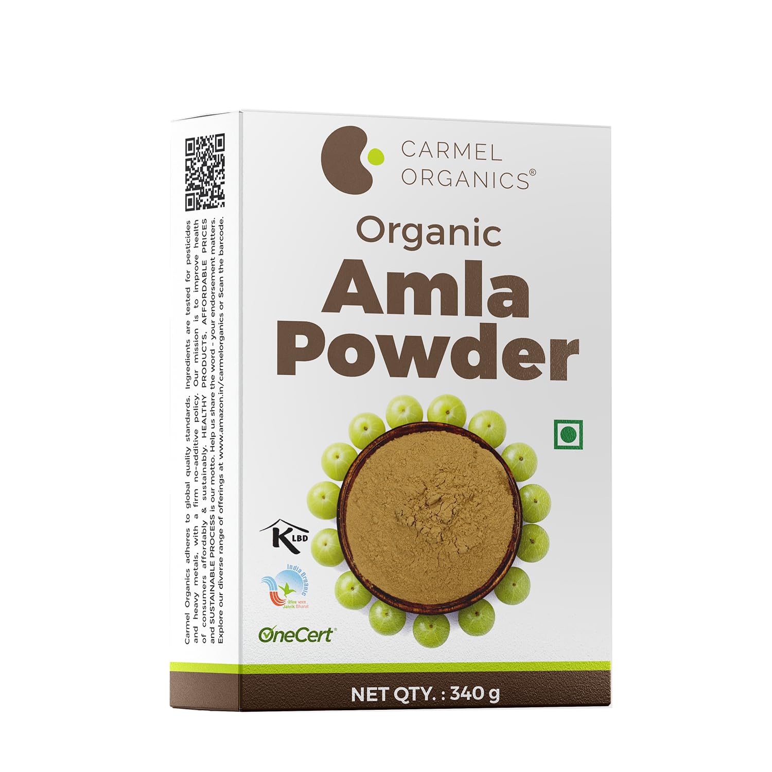CARMEL ORGANICS Amla Fruit Powder 340 Grams