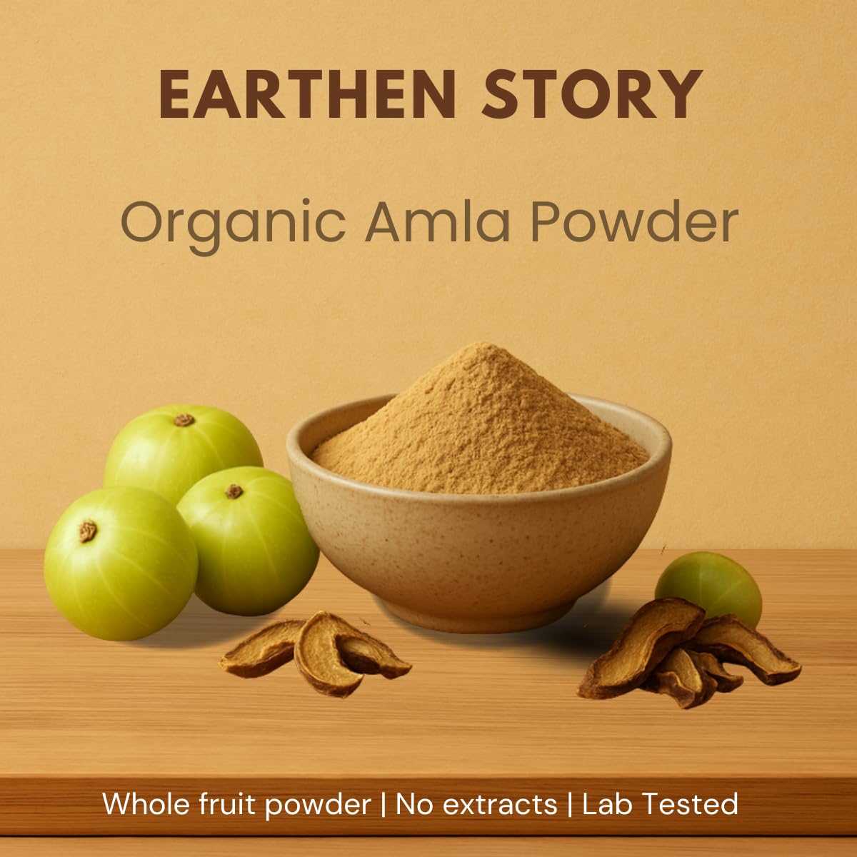 Earthen Story Certified Organic Amla Powder (200g) – view 2