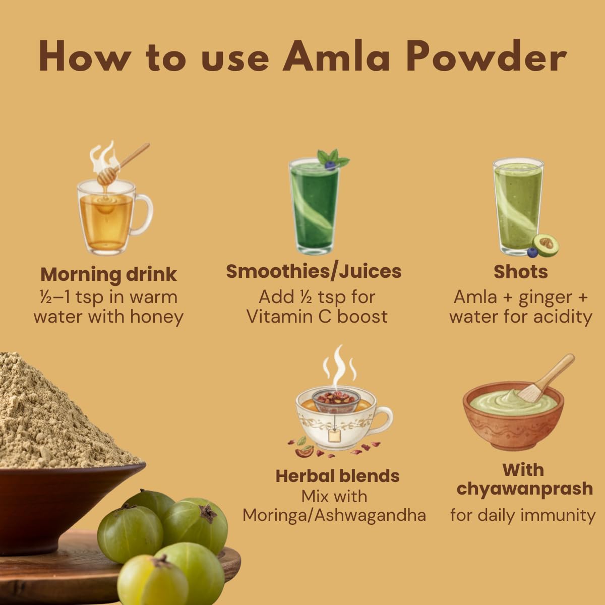Earthen Story Certified Organic Amla Powder (200g) – view 7