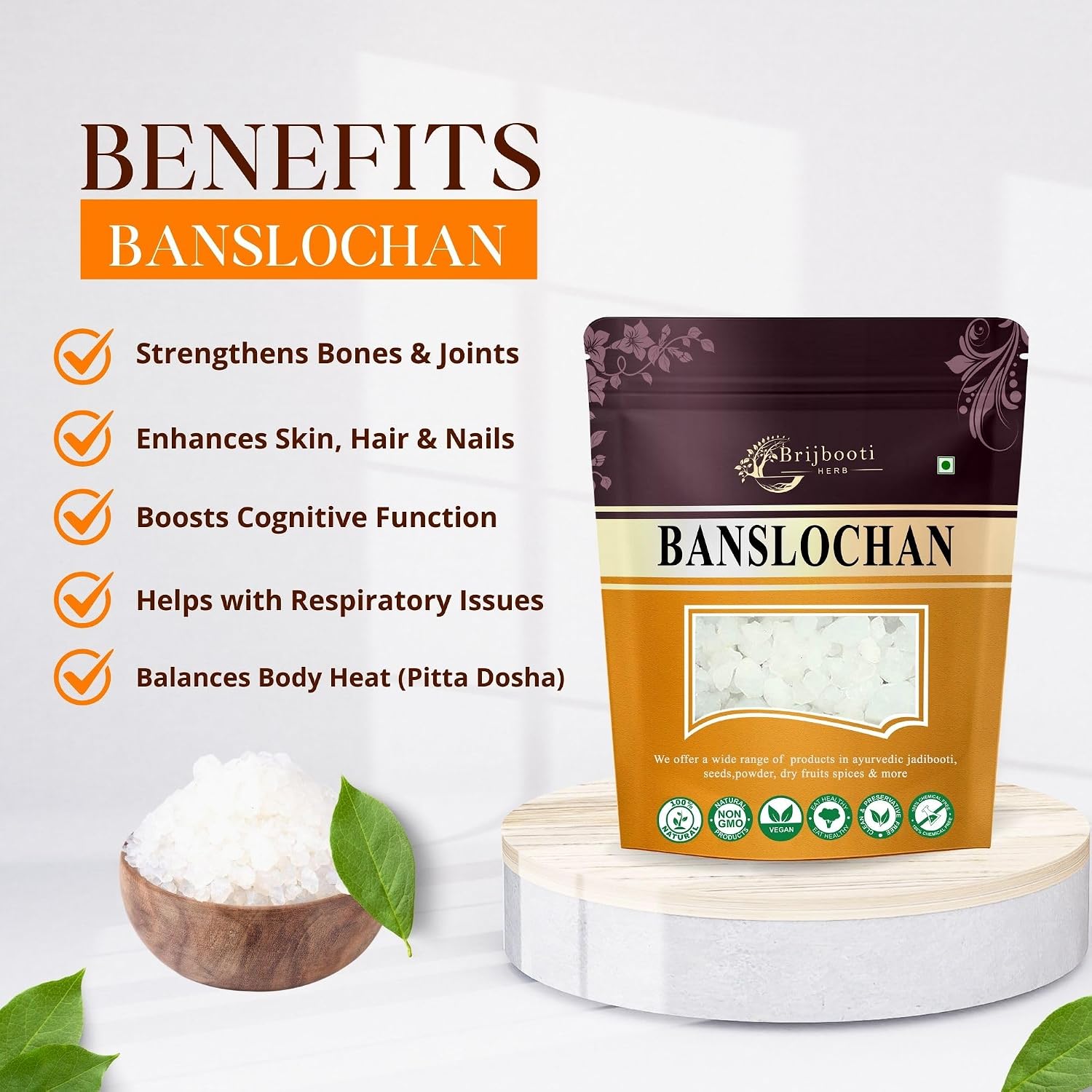 Brijbooti Banslochan - Tabashir - 400g – view 2