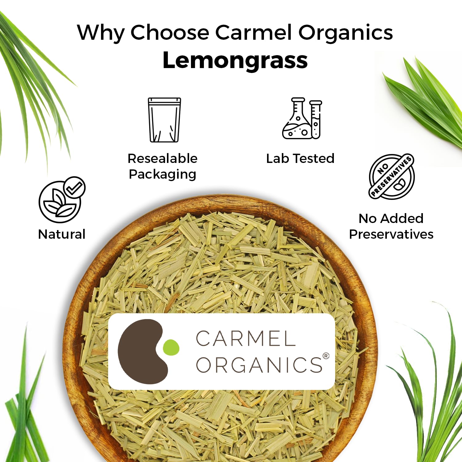 Carmel Organics Lemongrass Whole 100 Gram – view 5