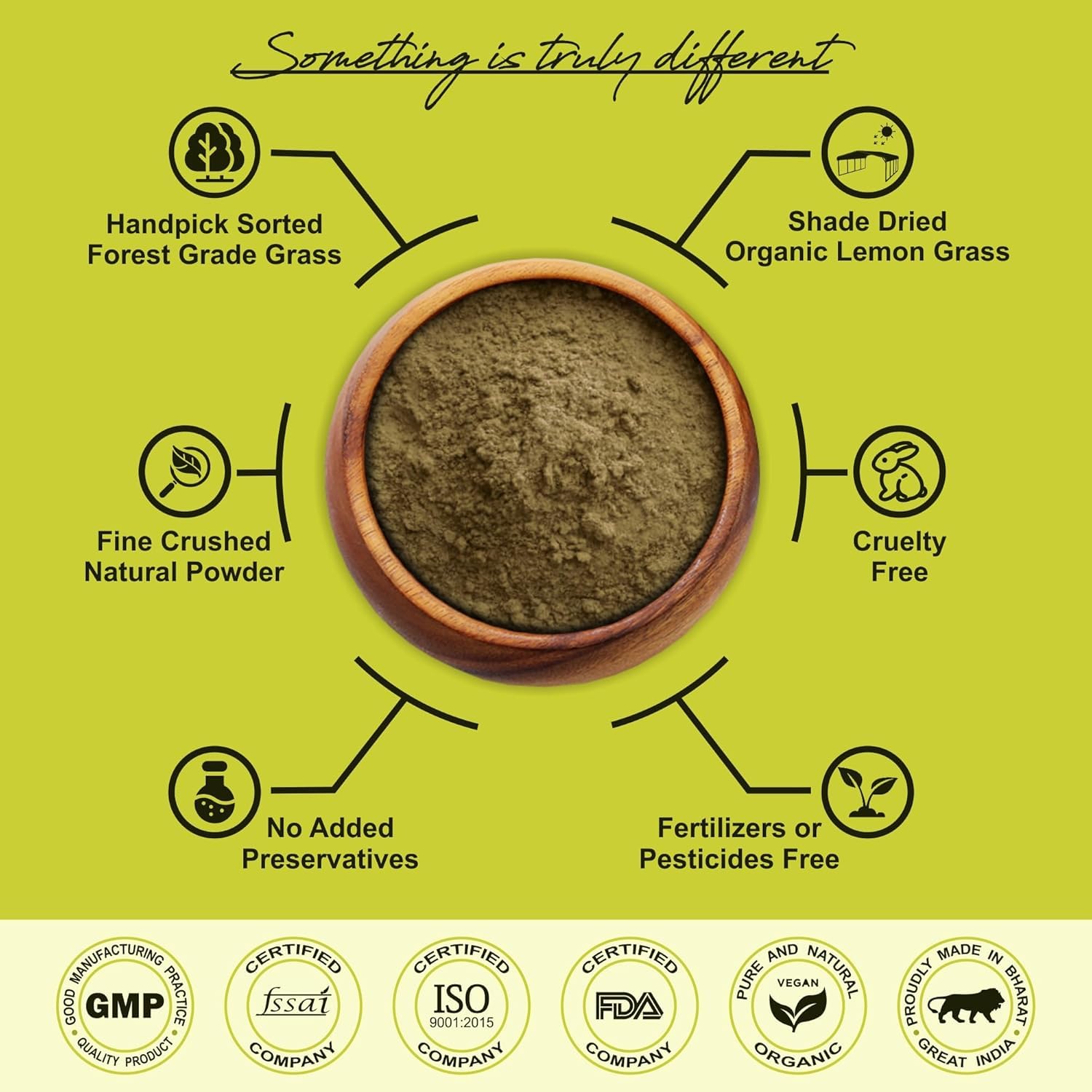 Lemon grass Powder –430gms Organic 100% Pure & Natural – Dried Ground Lemongrass POWDER for Tea, Cooking, Skincare & Aromatherapy – Non-GMO, Gluten-Free – view 2
