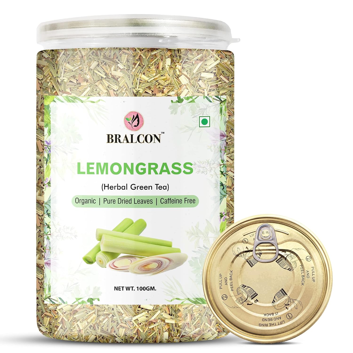 BRALCON Organic Lemongrass Herbal Tea - 100g – view 2