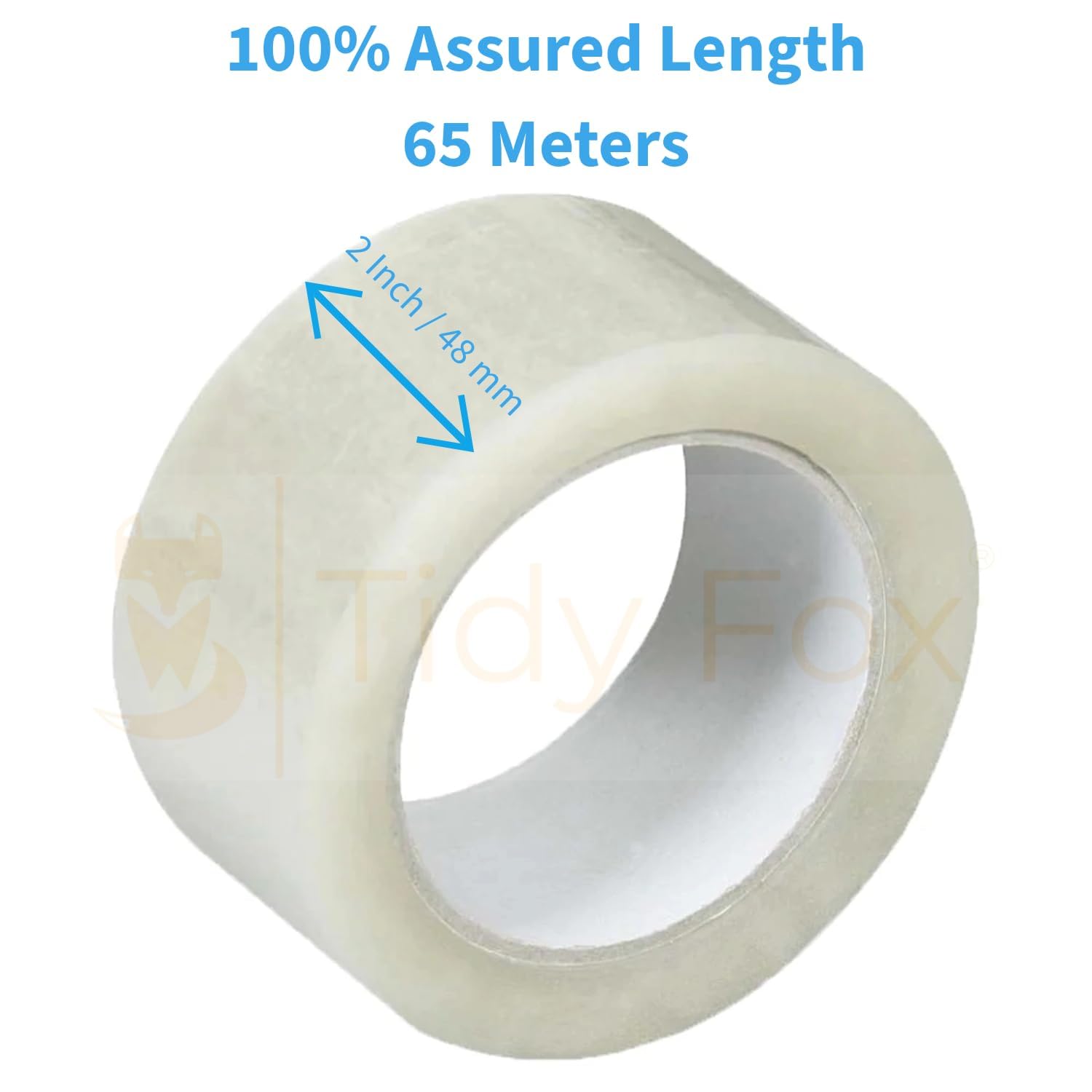 IRIKA 65m Transparent Packaging Tape Roll, 2-Inch Wide – view 2