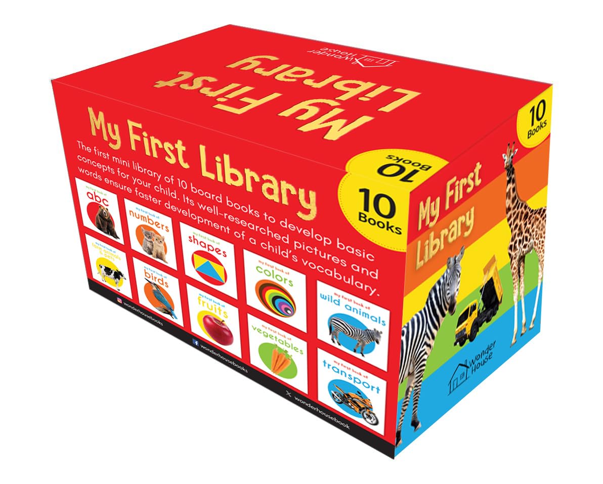 Wonder House Books My First Library Boxset for Kids - 10 Board Books, Ages 0-3 – view 4