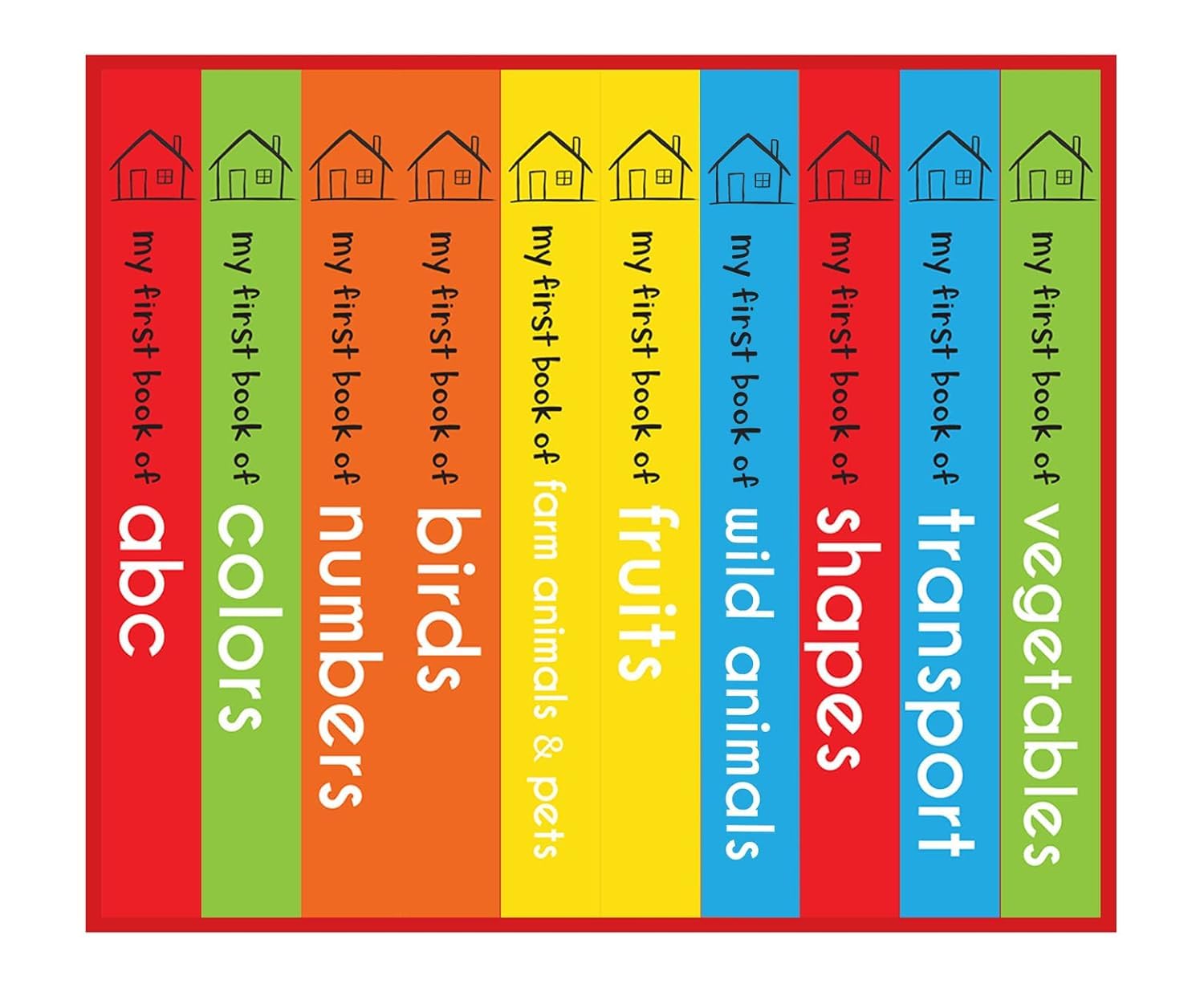 Wonder House Books My First Library Boxset for Kids - 10 Board Books, Ages 0-3 – view 3
