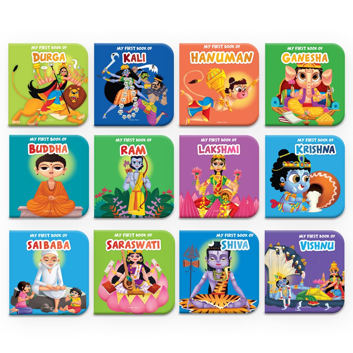 Wonder House Books My First Library of Hindu Gods and Goddesses - 12 Board Book Set – view 4