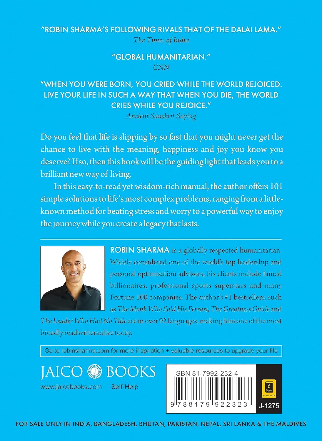 Who Will Cry When You Die? by Robin Sharma – view 2