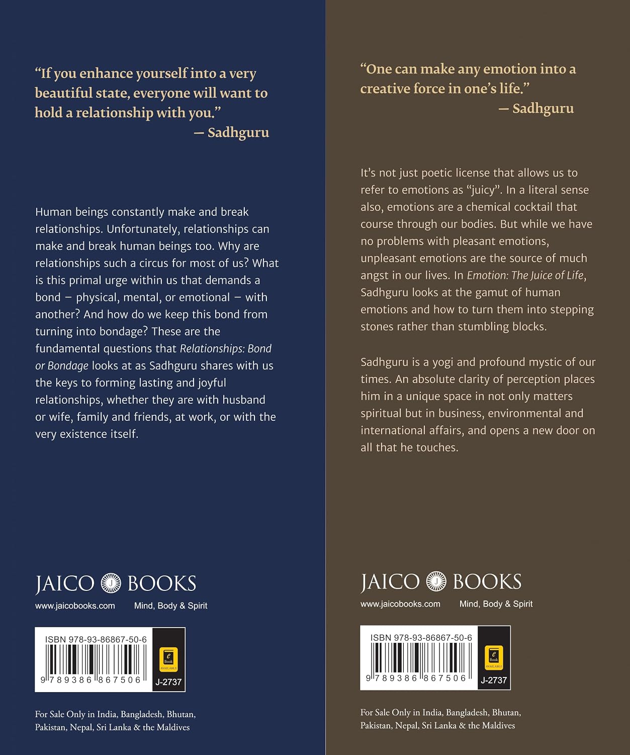 Emotion & Relationships (2 Books in 1) by Sadhguru – view 2