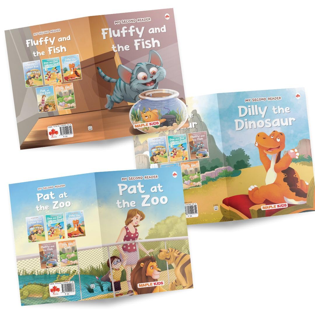 Maple Press Story Books for Kids: Second Reader (Illustrated), Set of 6 Phonic Stories – view 2